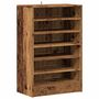 Voir la diapositive 2 : VIDAXL Armoire a chaussures vieux bois 60x35x92 cm bois d'ingenierie