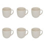Voir la diapositive 1 : SECRET DE GOURMET Lot de 6 Mugs en Porcelaine  Strata  21cl Blanc