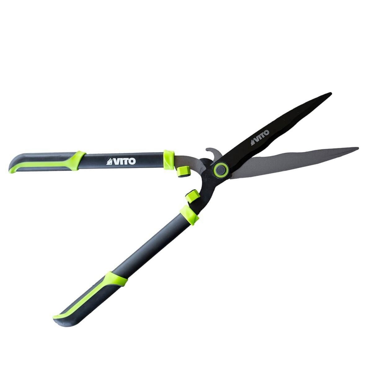 VITO Cisaille de jardin 2 en 1 avec lame 27,5 cm + Sécateur Coupe Branches - Taille et Elagage Haies Feuillage VITO