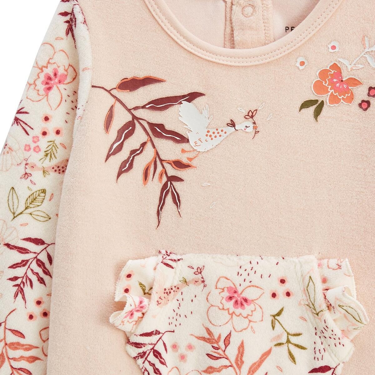 Petit Béguin Pyjama bébé en velours Manouk