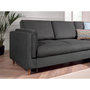 Voir la diapositive 4 : LISA DESIGN Brooke - canapé d'angle droit - convertible - 5 places - en velours