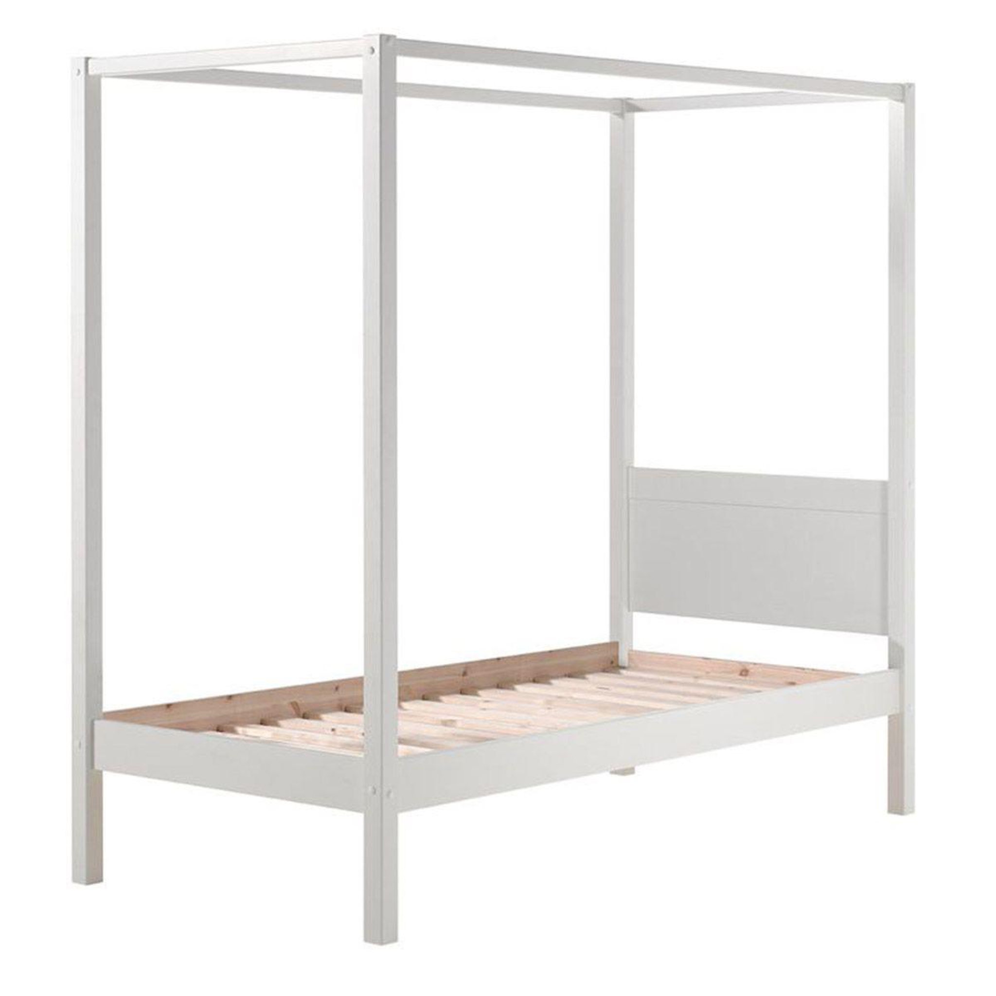 Paris Prix Lit enfant à baldaquin  pino  90x200cm blanc