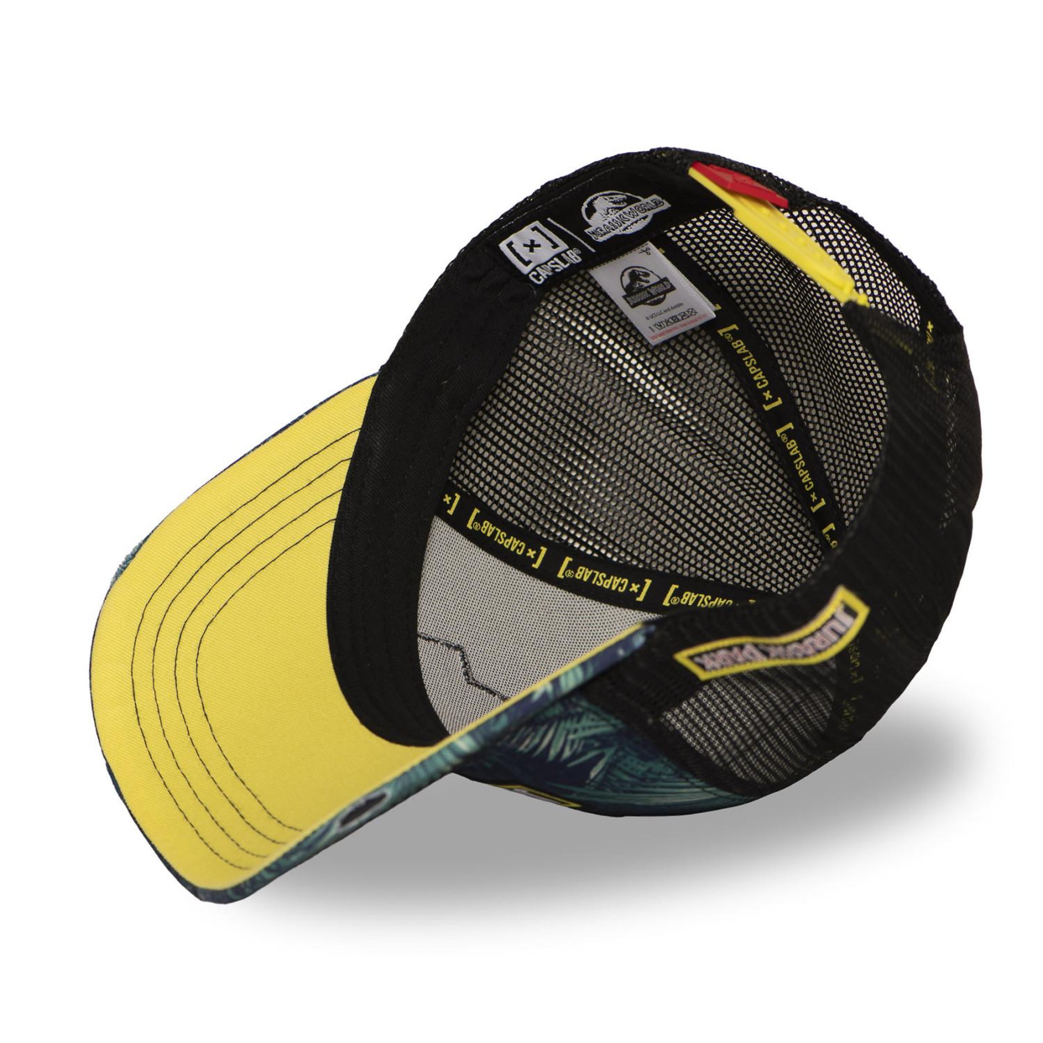 Voir la diapositive 6 : CAPSLAB Casquette trucker avec filet et patch Jurassic Park