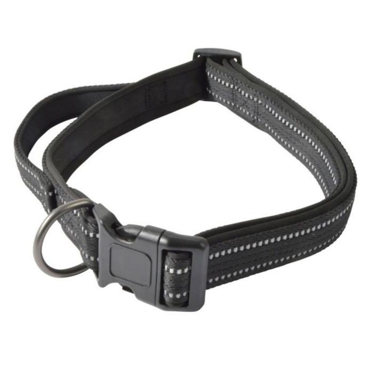 Paris Prix Collier Chien XL Réglable  Expert  90cm Noir