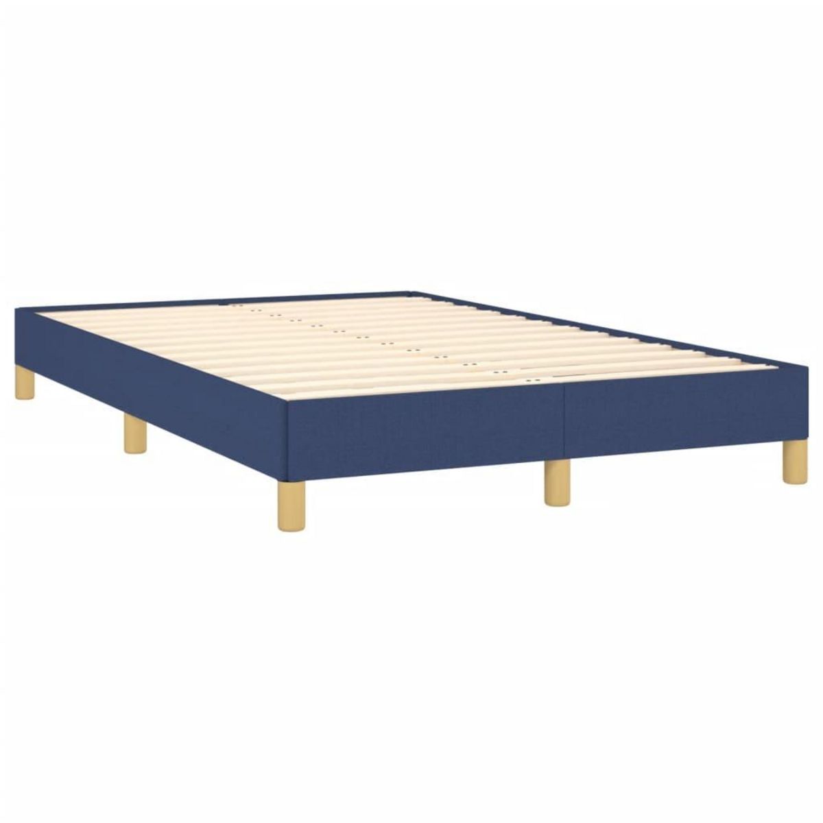 VIDAXL Cadre de lit sans matelas bleu 120x200 cm tissu