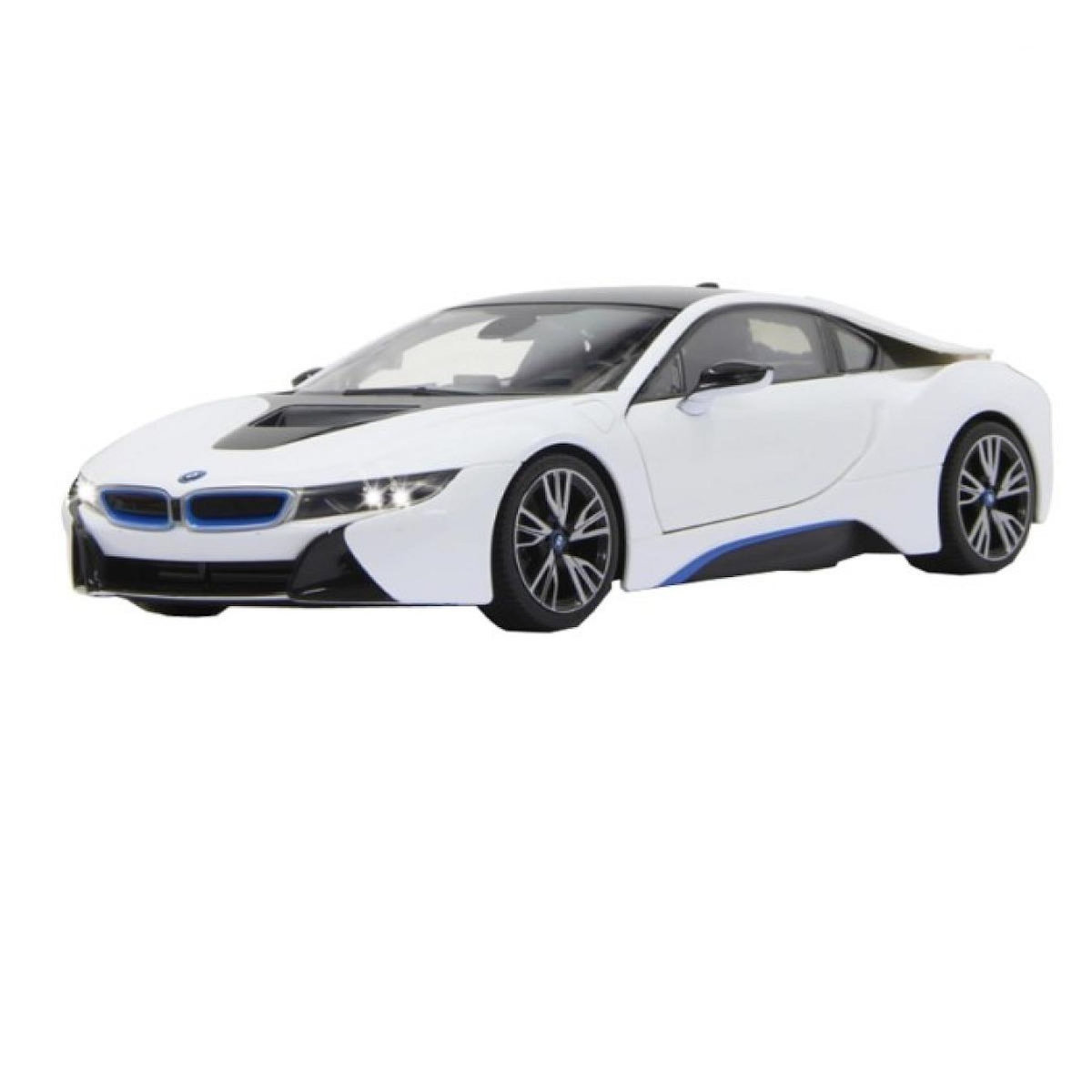 Jamara Voiture télécommandée BMW I8 1:14 blanc 2,4GHz porte radiocommandé