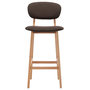 Voir la diapositive 3 : VIDAXL Tabourets de bar lot de 2 marron tissu