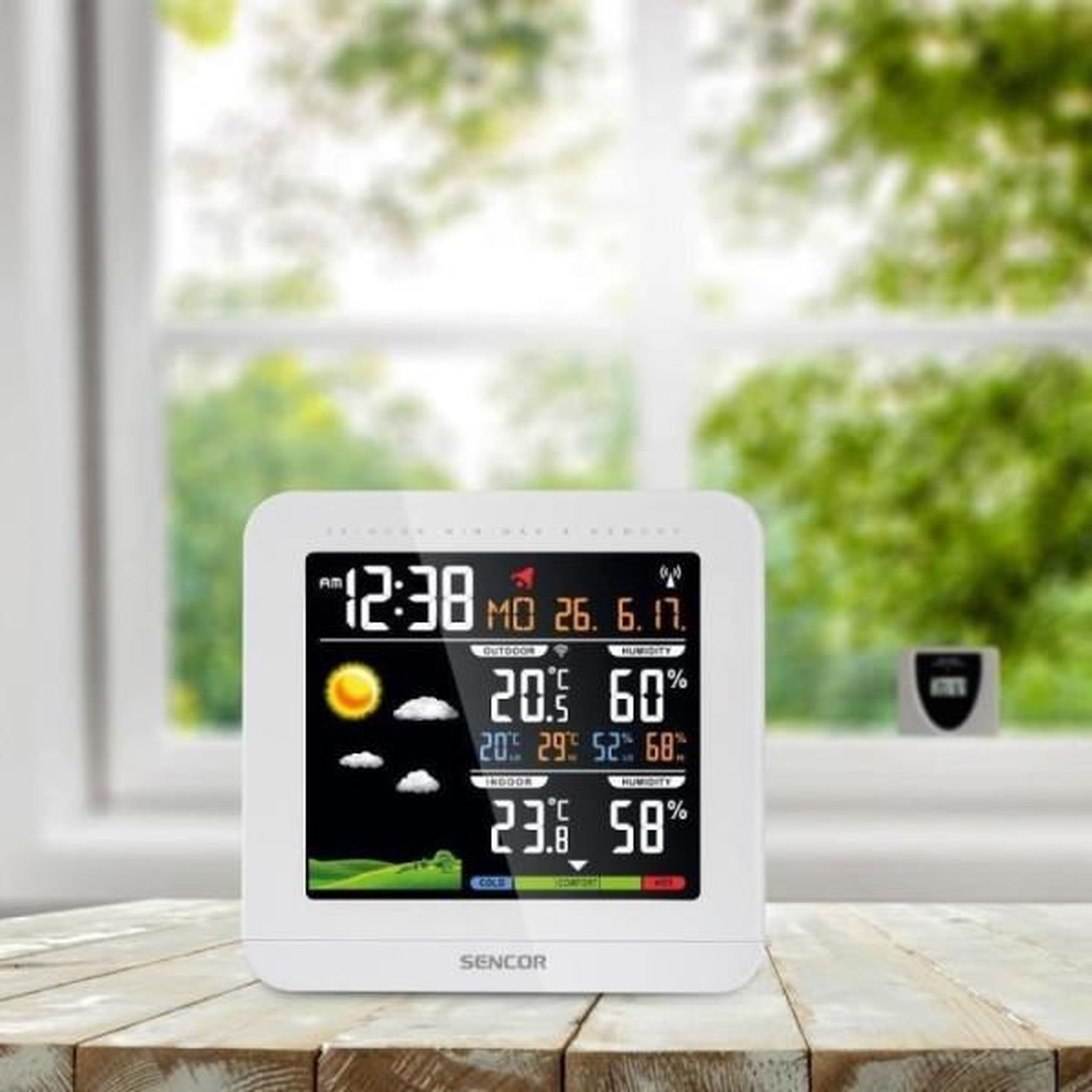 Voir la diapositive 4 : MARKET24 Station météo avec capteur sans fil - sencor - sws 5600