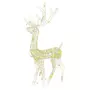 VIDAXL Decorations de Noël de renne Acrylique 3 pcs 120 cm Blanc chaud