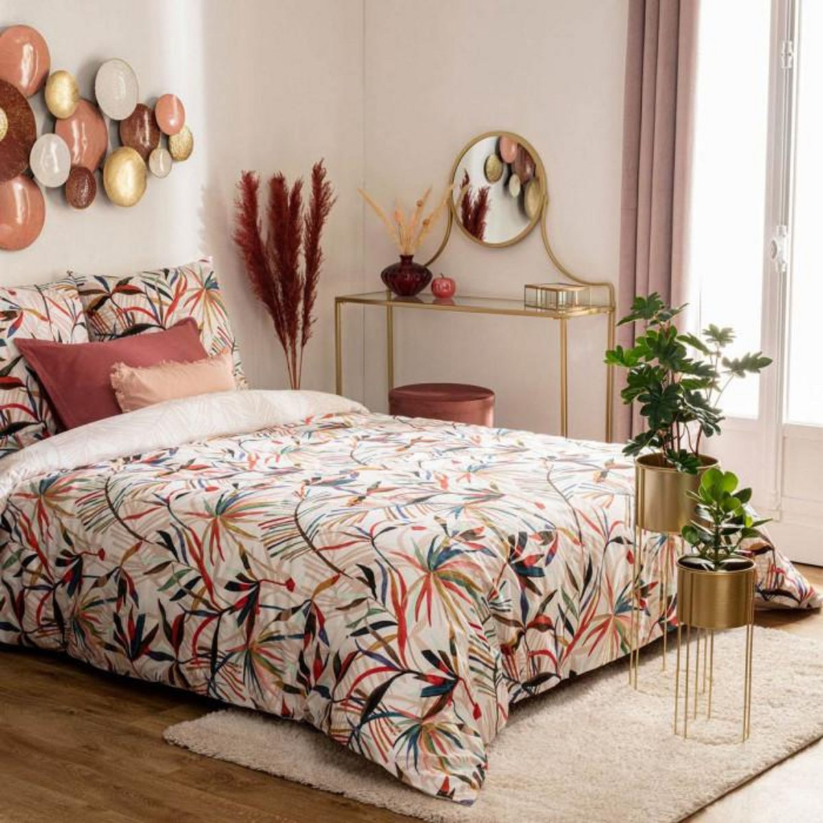 ATMOSPHERA Parure de Lit 3 Pièces  Roxane  240x220cm Multicolore