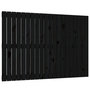 Voir la diapositive 2 : VIDAXL Tete de lit murale Noir 127,5x3x90 cm Bois massif de pin