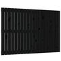 Voir la diapositive 2 : VIDAXL Tete de lit murale Noir 127,5x3x90 cm Bois massif de pin