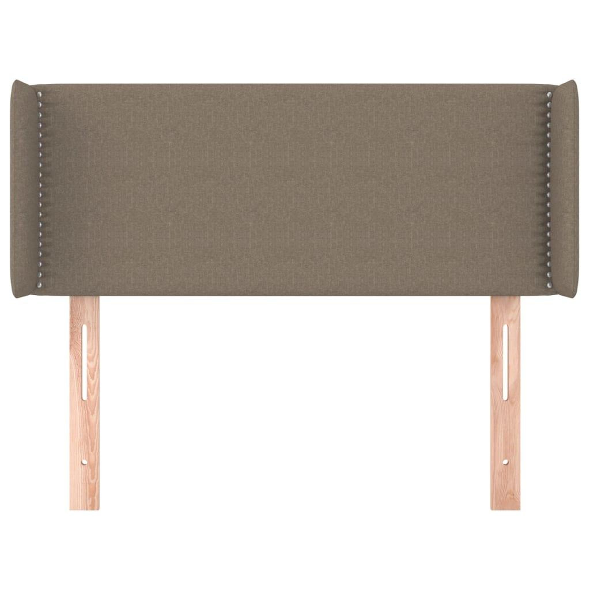 Voir la diapositive 3 : VIDAXL Tete de lit avec oreilles Taupe 103x16x78/88 cm Tissu