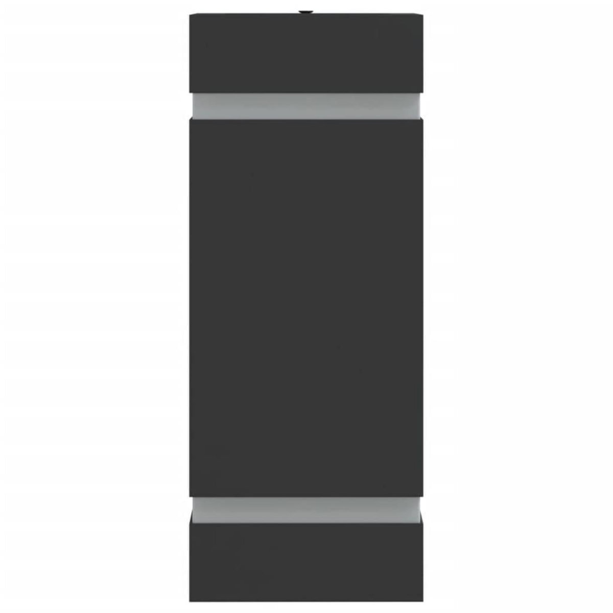 VIDAXL Applique murale d'exterieur noir acier inoxydable