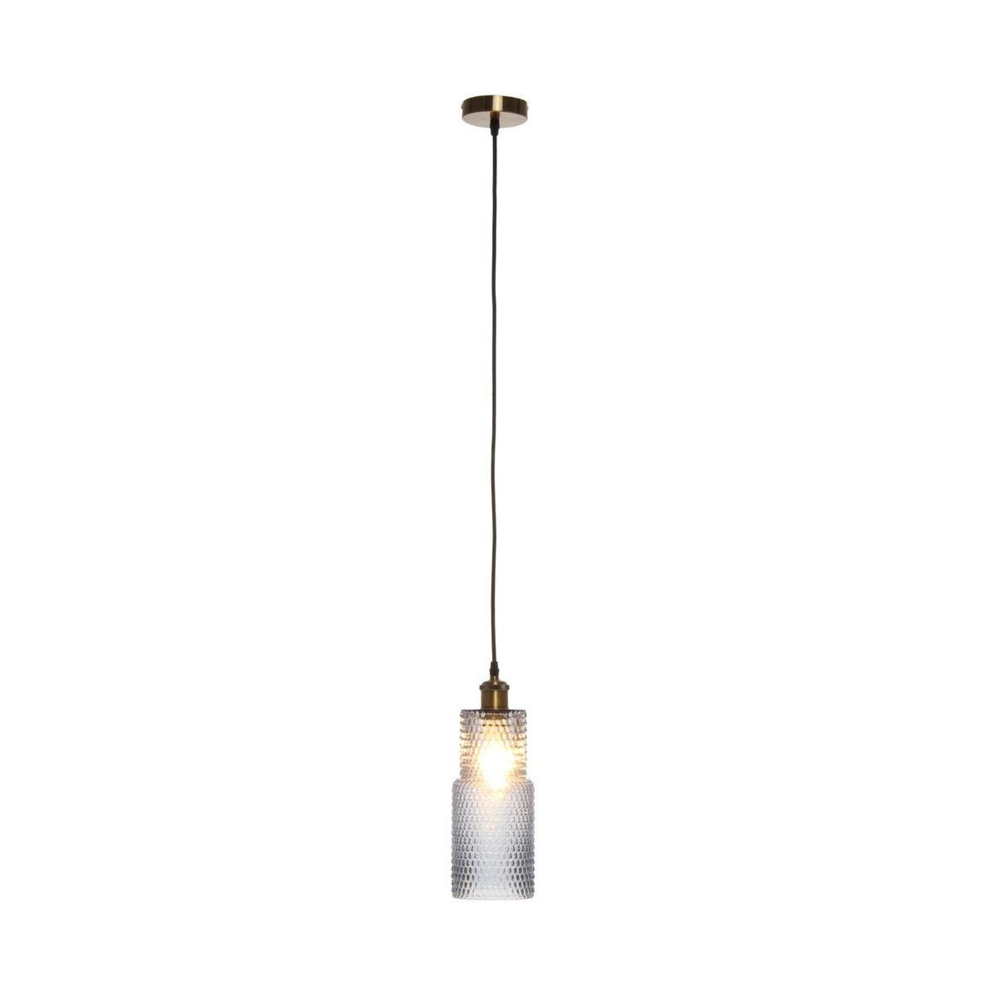 Voir la diapositive 4 : Paris Prix Lampe suspension en verre  rosi  35cm bleu