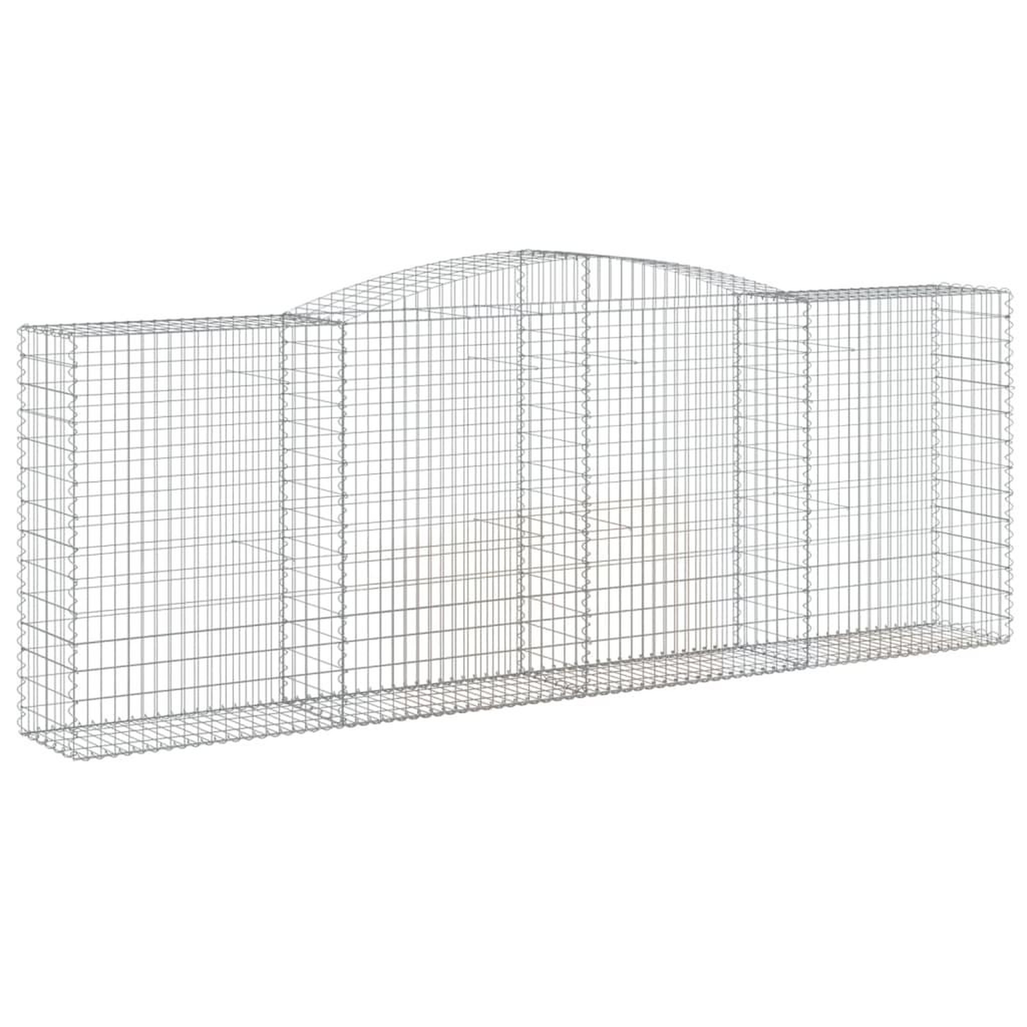 Voir la diapositive 3 : VIDAXL Paniers a gabions arques 25 pcs 400x50x140/160 cm Fer galvanise