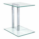 Paris Prix Table d'Appoint en Verre  Antilles  50cm Transparent