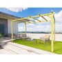 Voir la diapositive 4 : JARDIDECO Pergola massive en bois Tours 300 x 300 cm - Maderland
