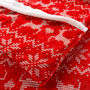 Voir la diapositive 4 : Paris Prix Plaid Flanelle Poche Pieds  Holly  125x150cm Rouge