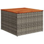 Voir la diapositive 5 : VIDAXL Salon de jardin avec coussins 14 pcs gris resine tressee