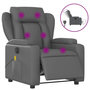 Voir la diapositive 2 : VIDAXL Fauteuil de massage inclinable electrique gris similicuir