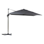 HESPERIDE Parasol déporté rectangulaire EQUADOR. Coloris disponibles : Gris