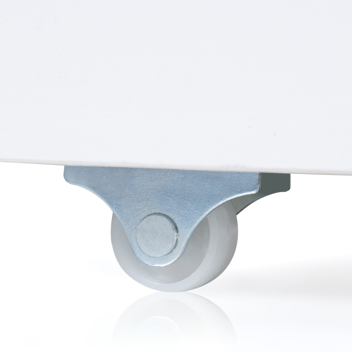 ID MARKET Meuble de rangement enfant MANA en bois blanc 3 tiroirs cubes sur roulettes