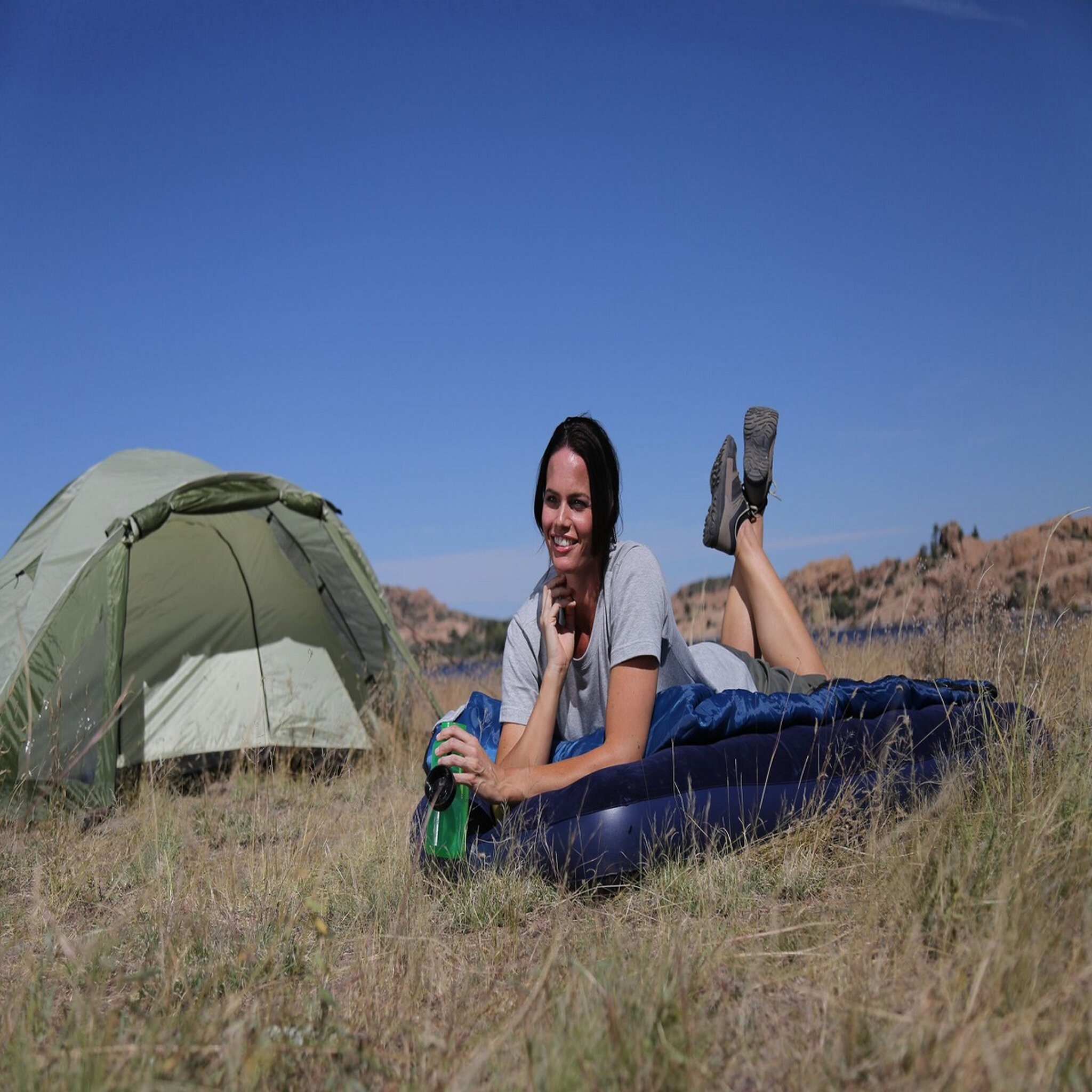 Voir la diapositive 2 : BESTWAY Matelas gonflable de camping - 1 personne - 185x76x22cm - PAVILLO™