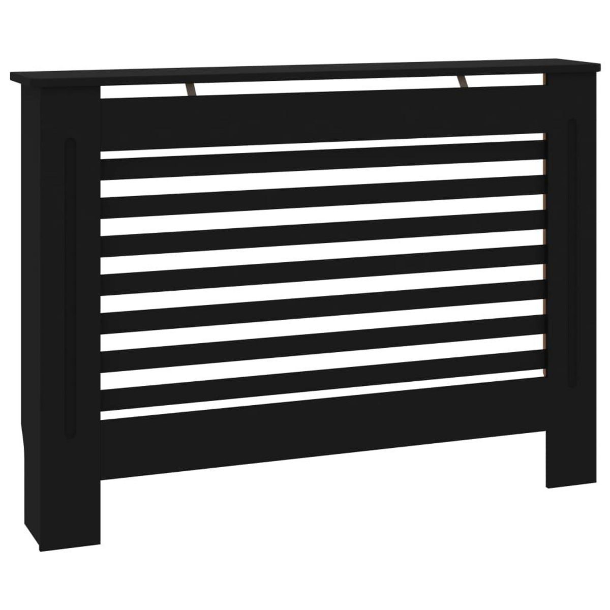 VIDAXL Cache-radiateur noir 112x19x81,5 cm MDF