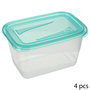 Voir la diapositive 1 : FIVE Lot de 4 Boîtes de Conservation  Fresh & Freeze  0,75L Bleu