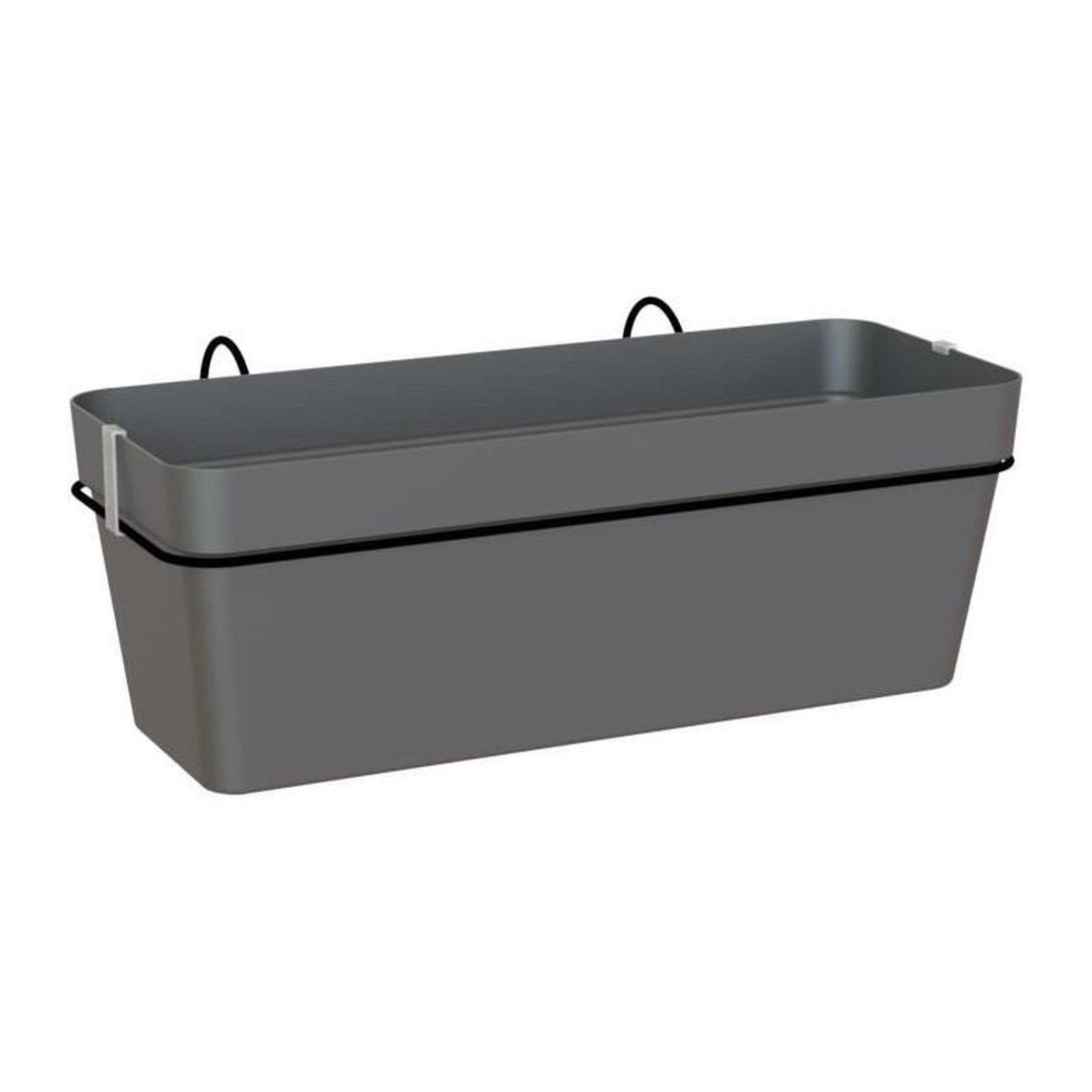 ARTEVASI ARTEVASI - Kit balcon Jardiniere capri re 50cm v2 anthracite 50,2 x 28,5 x h20 cm - 1,45l