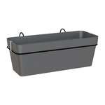 ARTEVASI ARTEVASI - Kit balcon Jardiniere capri re 50cm v2 anthracite 50,2 x 28,5 x h20 cm - 1,45l