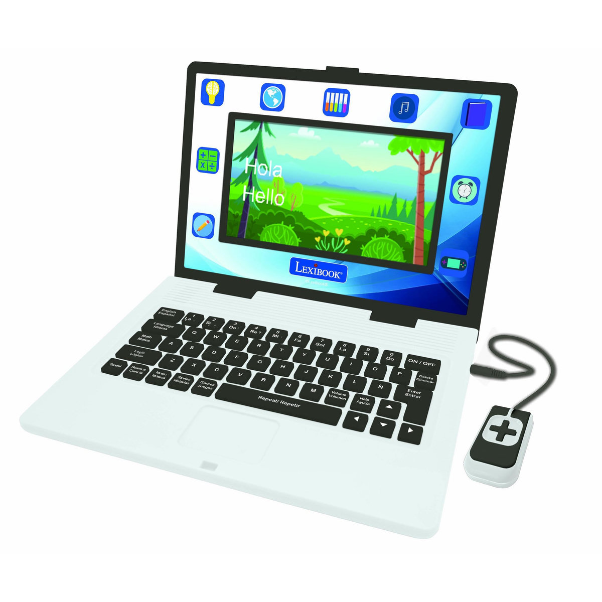 Lexibook Ordinateur 7  éducatif couleur bilingue français anglais et espagnol