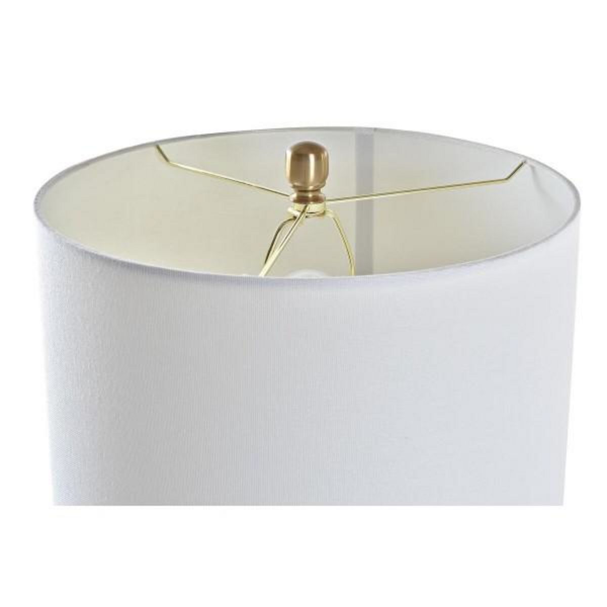 MARKET24 Lampe de bureau DKD Home Decor Doré Métal Blanc 41 x 41 x 80 cm 220 V 50 W