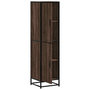 Voir la diapositive 5 : VIDAXL Buffet haut chene marron 35,5x35x139 cm bois d'ingenierie metal