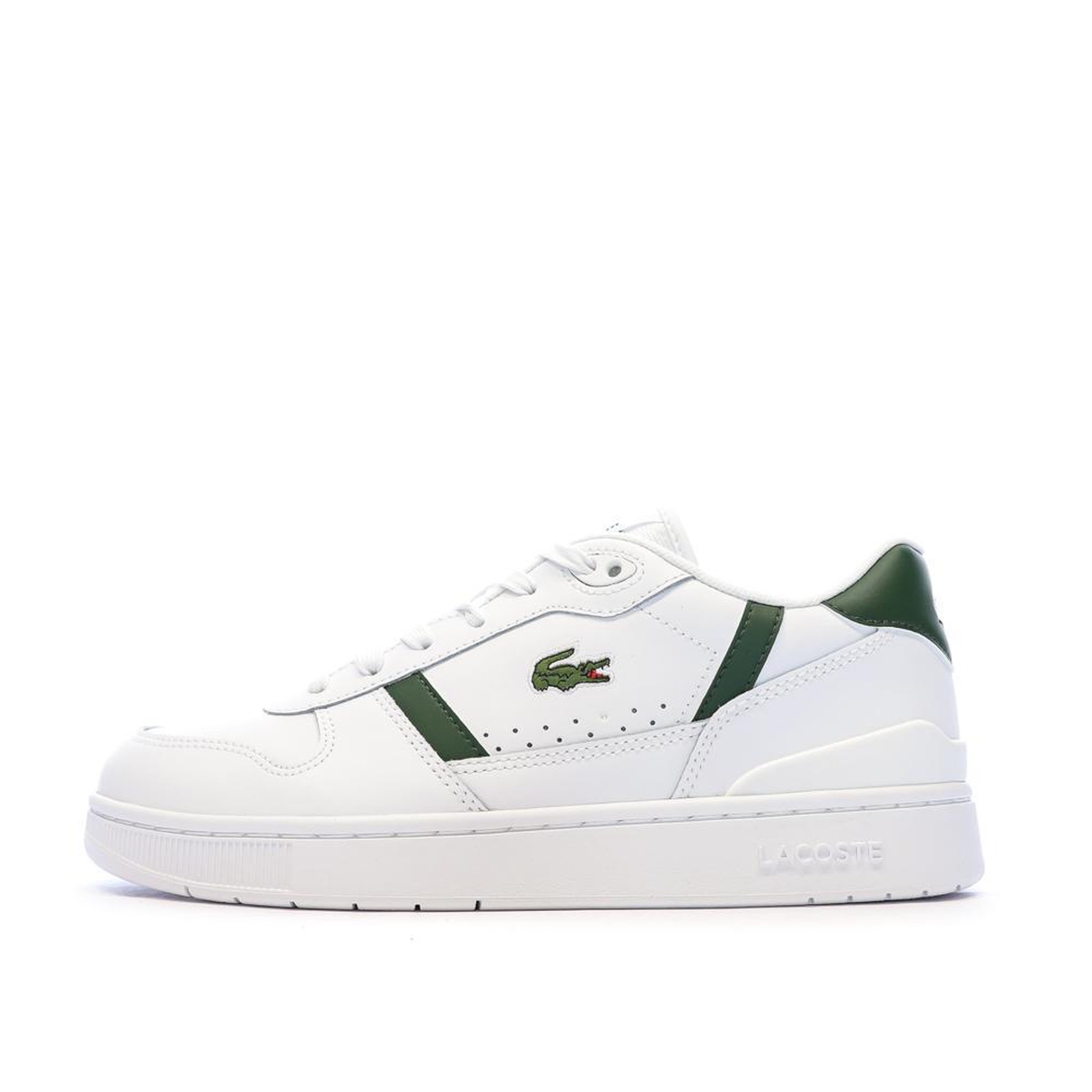 Lacoste Baskets /Vert Homme Lacoste T clip Set 224. Coloris disponibles : Blanc