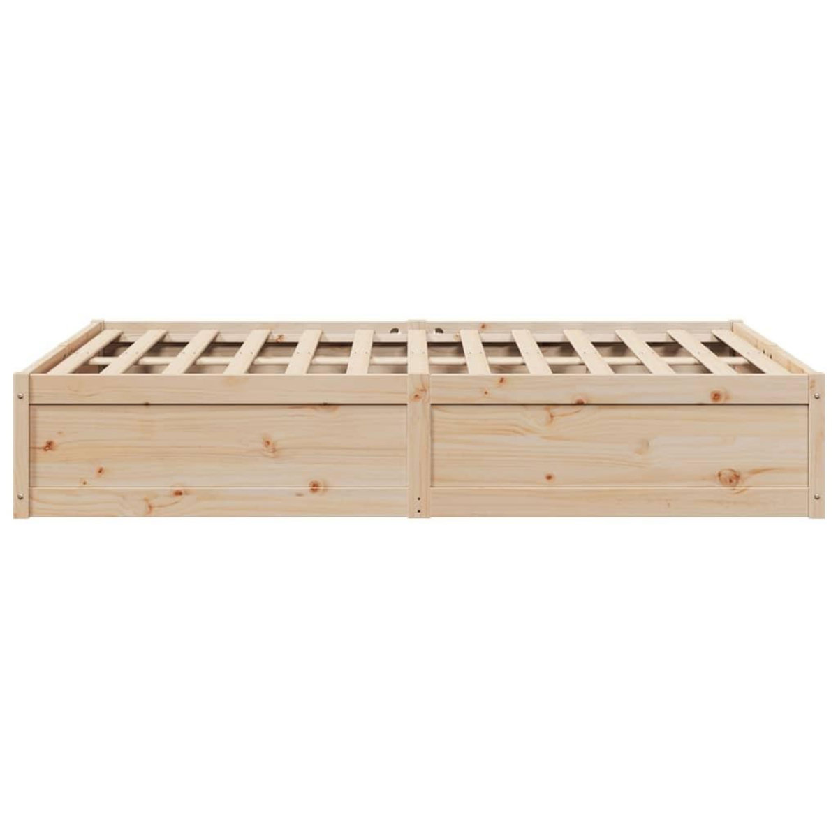 VIDAXL Cadre de lit sans matelas 160x200 cm bois massif de pin