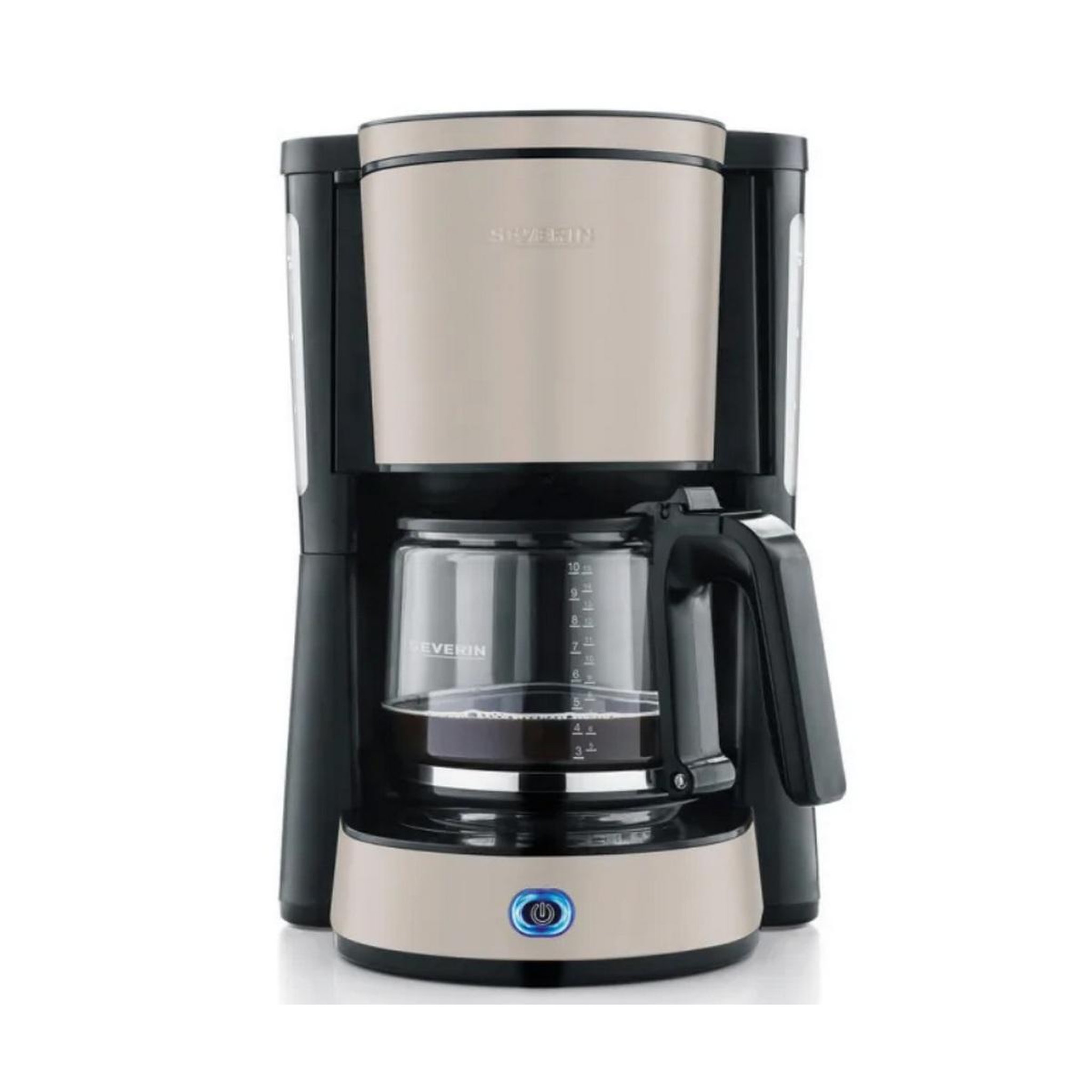 SEVERIN Cafetière 10 tasses 1000w  inox laqué beige - ka9575