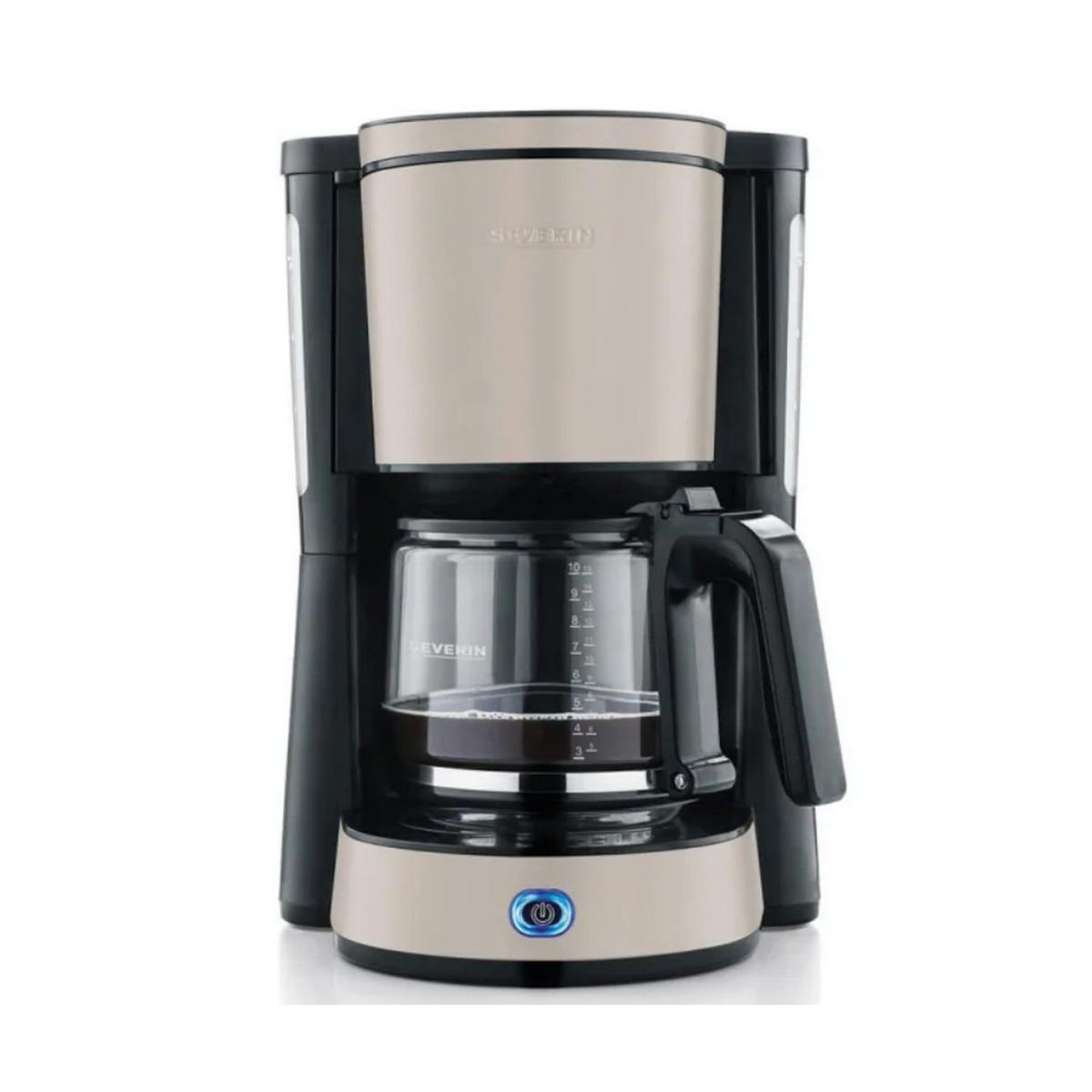 SEVERIN Cafetière 10 tasses 1000w  inox laqué beige - KA9575