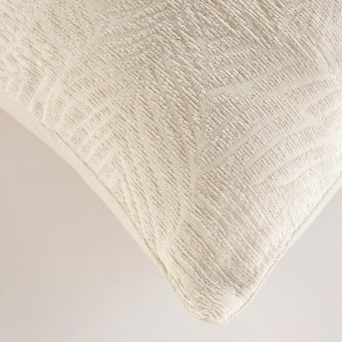 Paris Prix Housse de Coussin Jacquard  Vivo  40x40cm Naturel