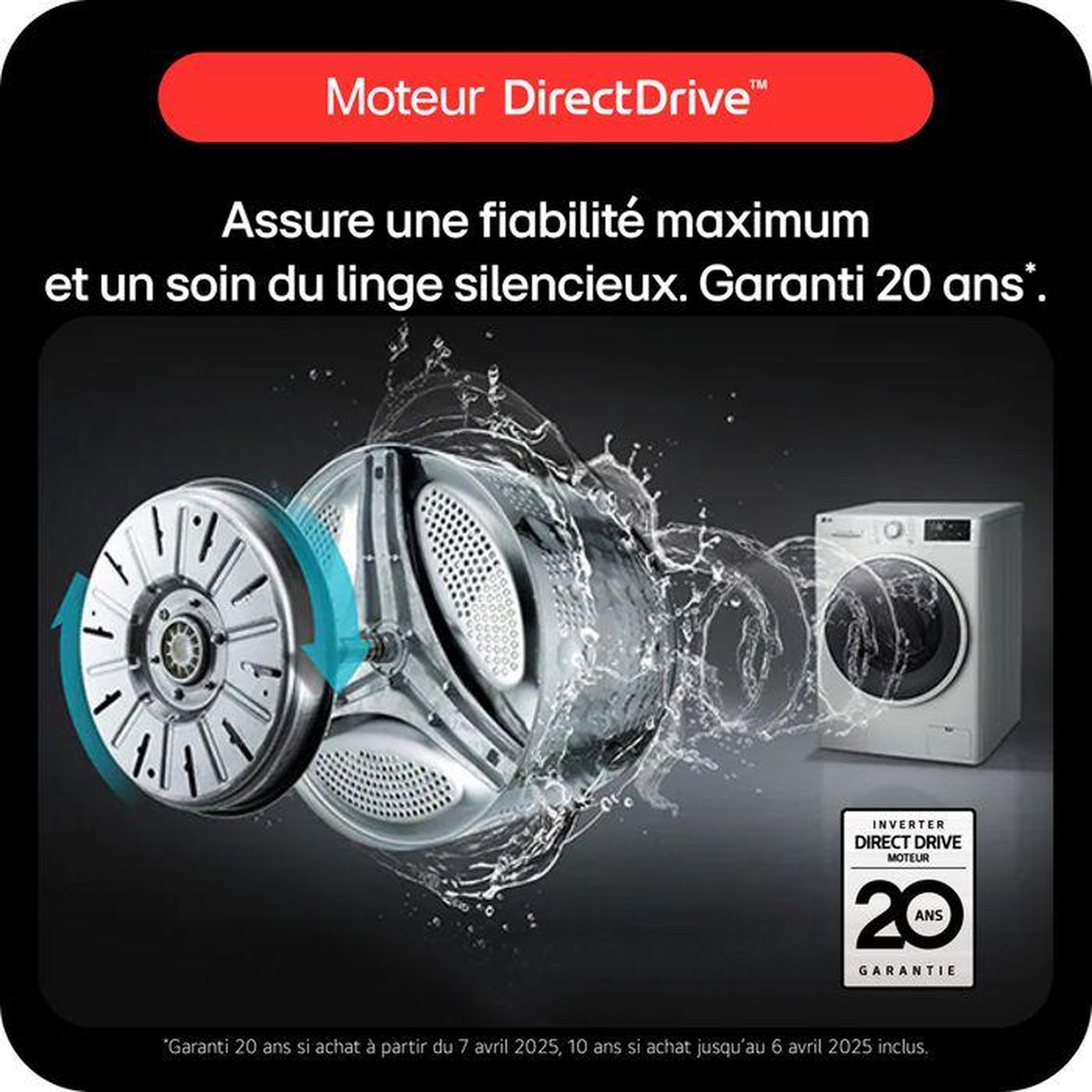 Voir la diapositive 5 : LG Lave-linge frontal 10kg 1400 tours/min - f14r33whs