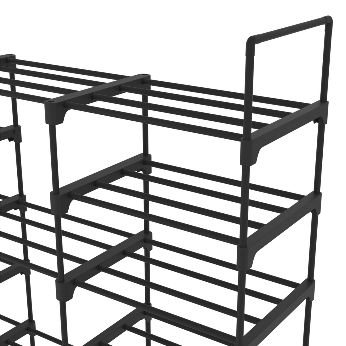 ID MARKET Etagère range chaussures 50 paires modulable maxi capacité noire