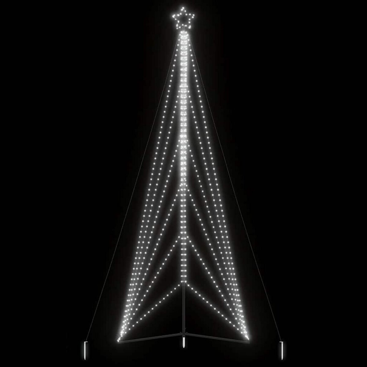 VIDAXL Sapin de Noël a LED 861 LED blanc froid 478 cm