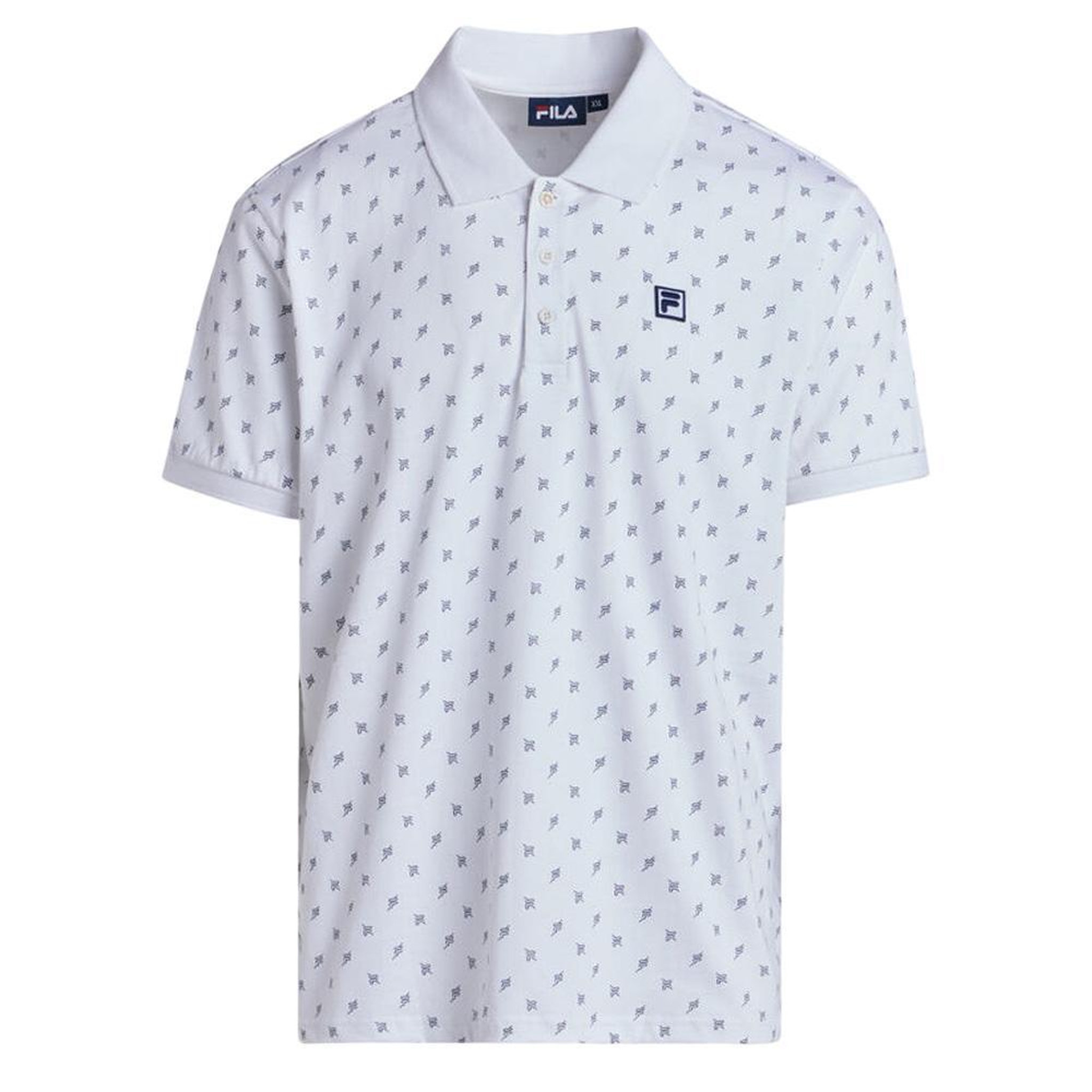 FILA Polo  Homme Fila Hart Faded. Coloris disponibles : Blanc