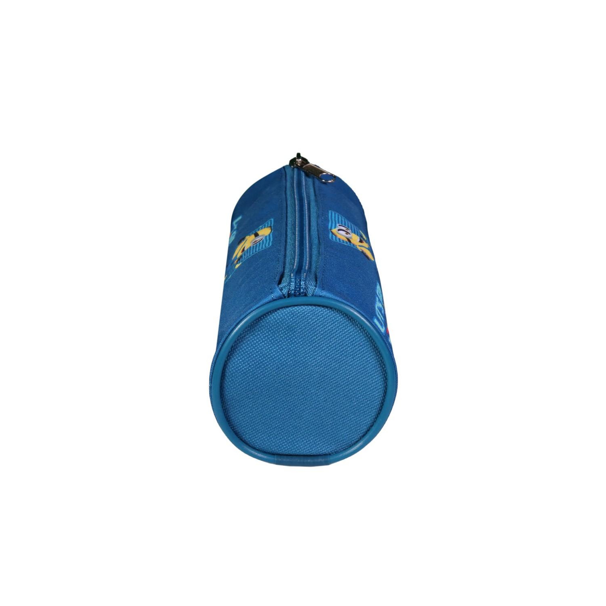 Voir la diapositive 3 : Bagtrotter BAGTROTTER Trousse scolaire ronde Les Minions Bleu