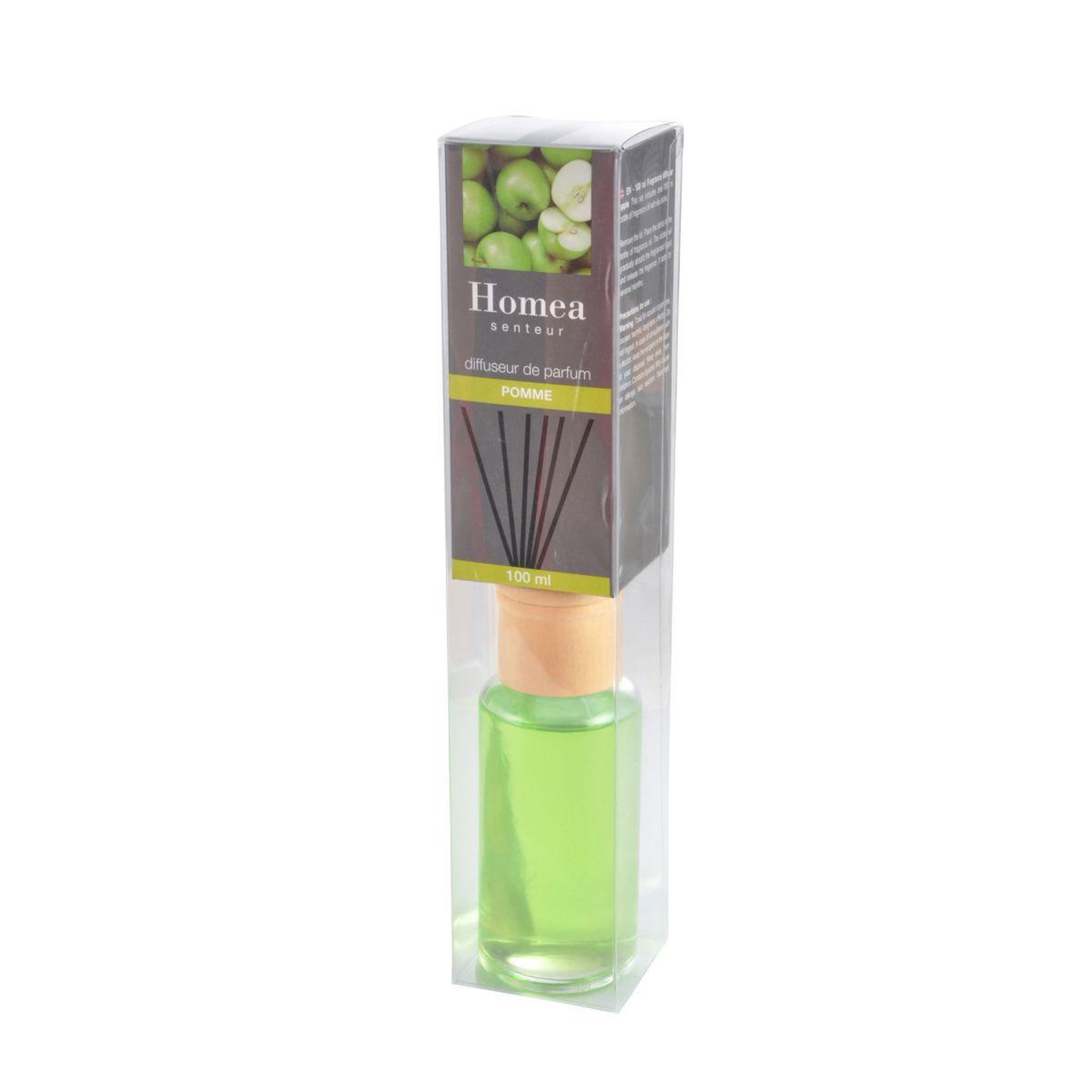 Voir la diapositive 2 : HOMEA Diffuseur de parfum  bois  100ml pomme