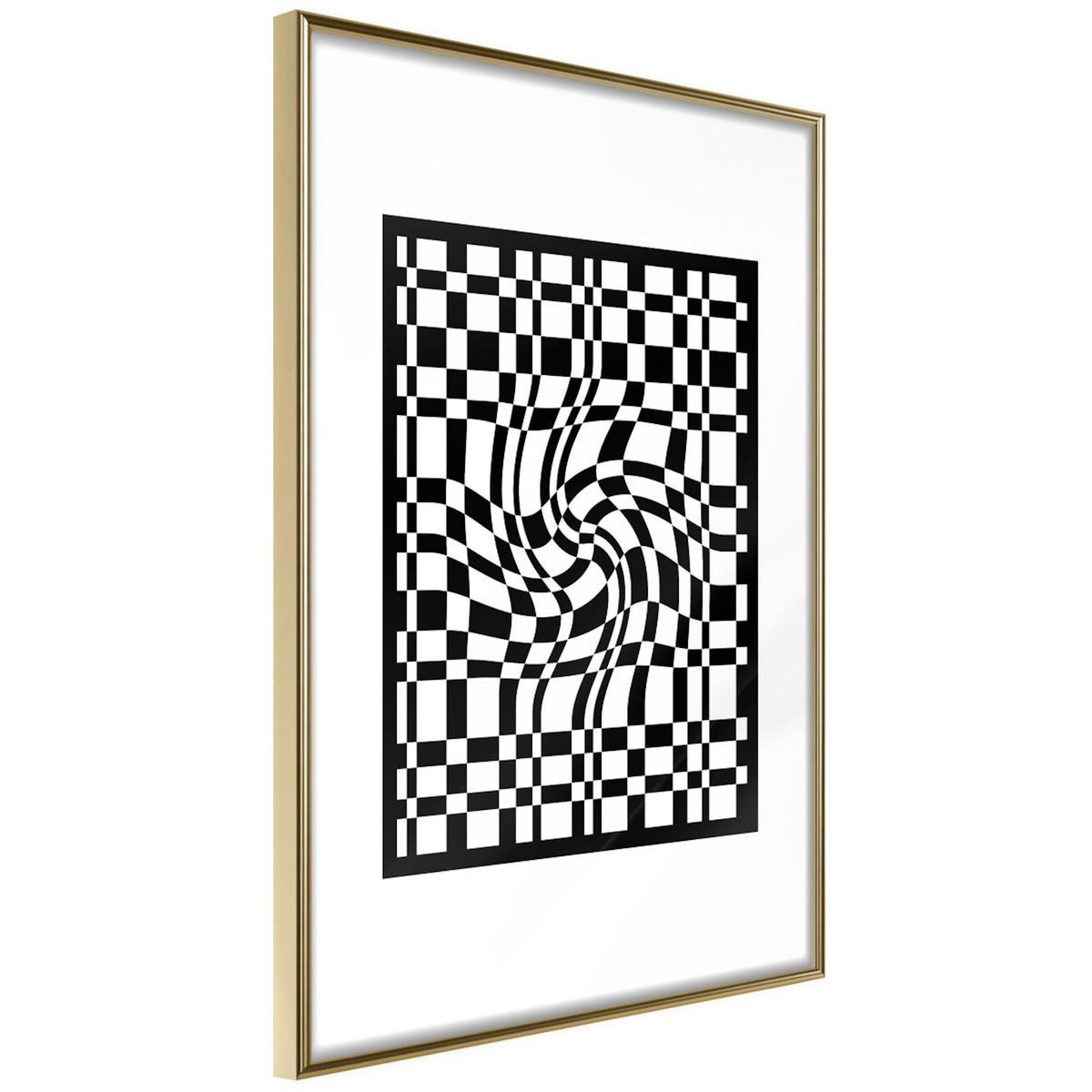 Paris Prix Affiche Murale Encadrée  Op Art