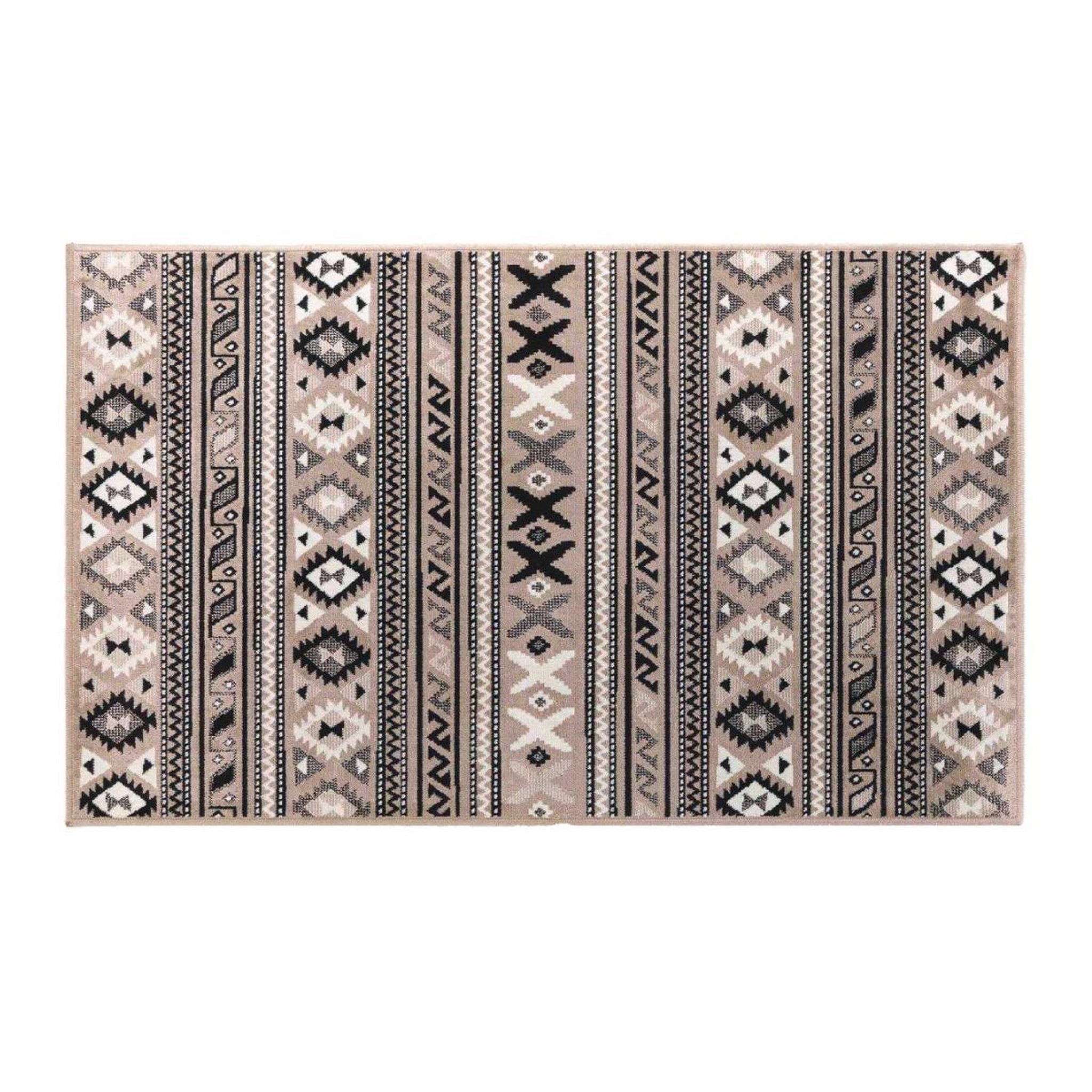 Douceur d'Intérieur Tapis déco  sakari  68x110cm taupe
