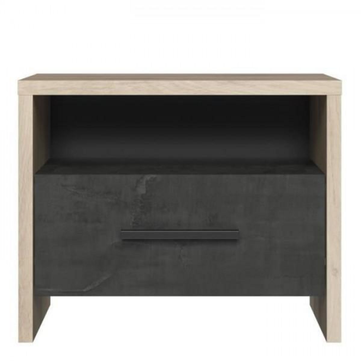 Demeyere DEMEYERE Table de chevet 1 tiroir - Décor Chene Kronberg - L 49,6 x P 36,3 x H 40,1 cm - COLORADO