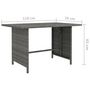 Voir la diapositive 6 : VIDAXL Salon de jardin 10 pcs avec coussins Resine tressee Gris
